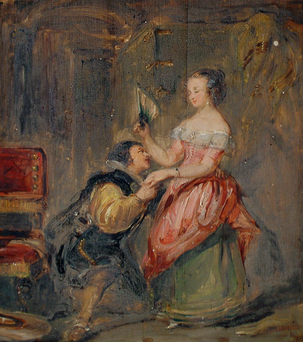 Gil Blas Courting A Lady by William Simson, 1840